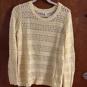 Soft Joie Light Yellow Knit Sweater
